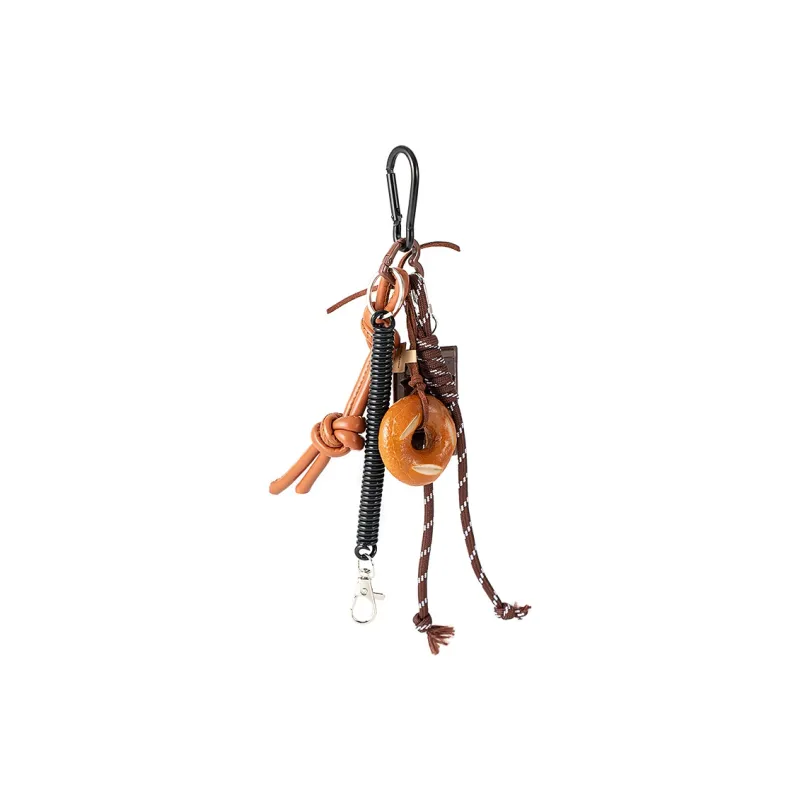 Vigno Polyester Charm Medium Size Unisex Brown-2