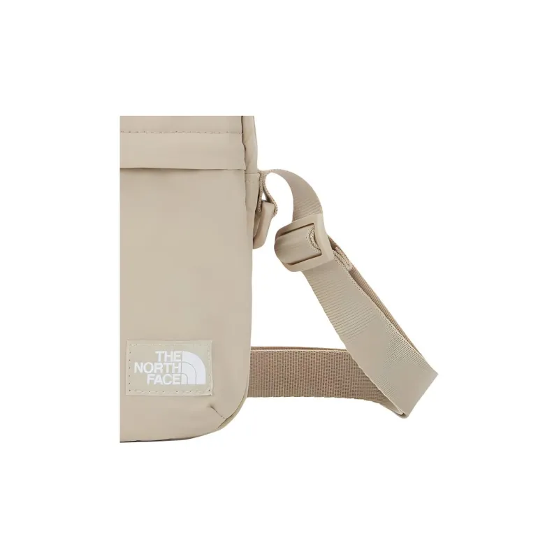 THE NORTH FACE Travel Nylon Shoulder Bag, Crossbody Bag Small Size Unisex Light Beige-2