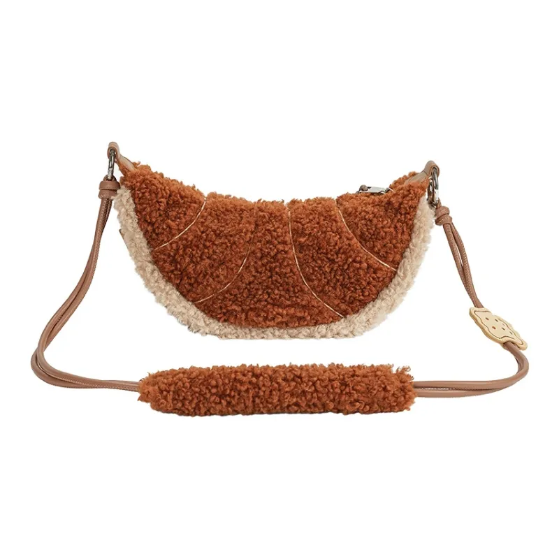 Sound For Life Fabric Crossbody Bag Shoulder Bag Small Size Women's Brown/Ecru-2