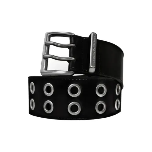 Achilles Ion Gabriel Hardware Accessories Cow Leather Leather Belts Men's Black Width 4.5cm