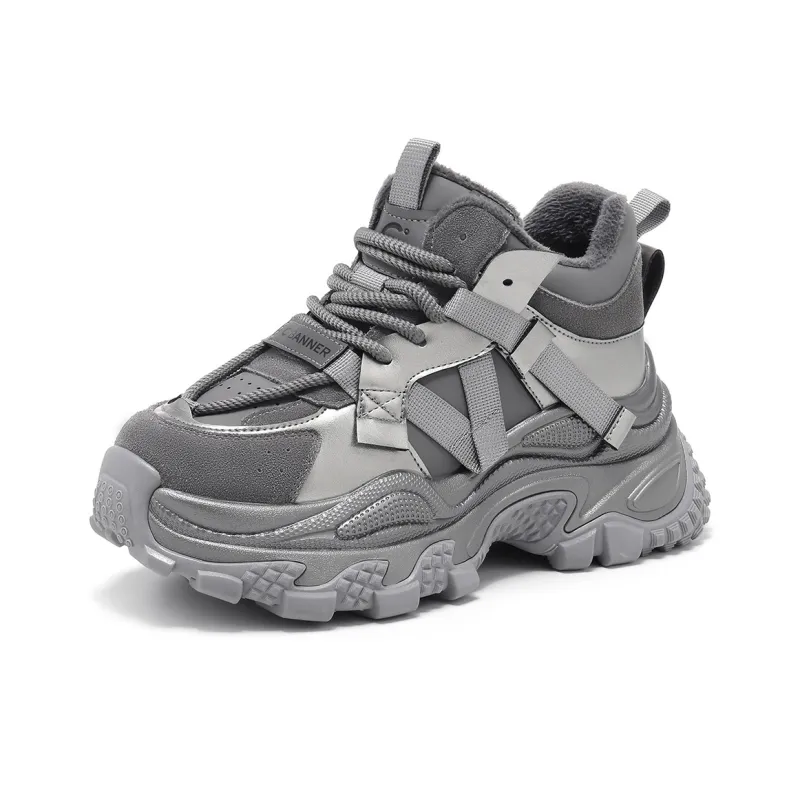C°BANNER Wear-Resistant Mid-Top Chunky Sneakers Women's-1