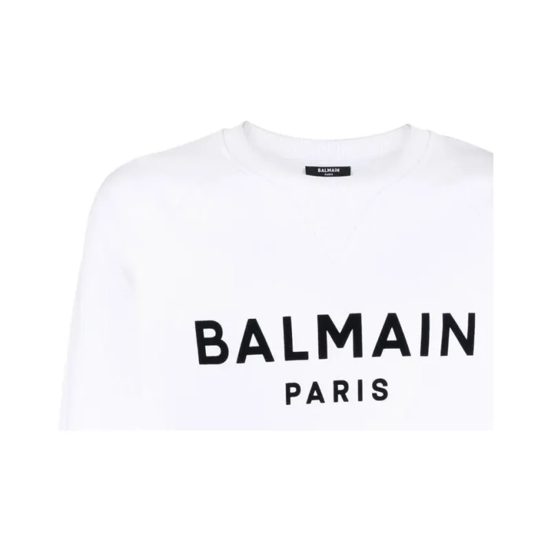 BALMAIN Sweatshirts Men White-5