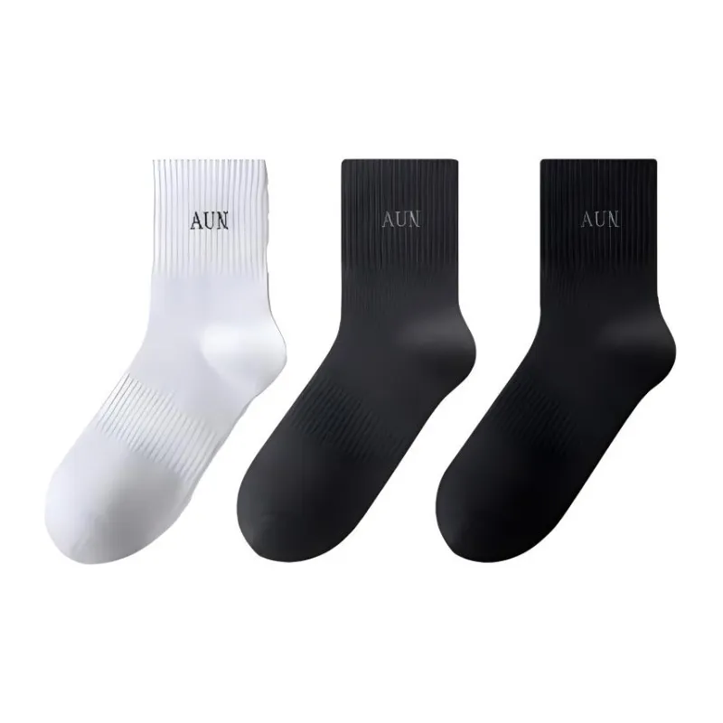 AUN Unisex Mid-Calf Socks-3