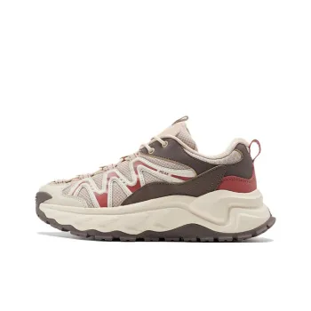 PEAK Trekking Shoes Hiking Shoes Cushioned Anti Slip And Wear Resistant Warm Low Top Outdoor Shoes Women's Khaki Coffee