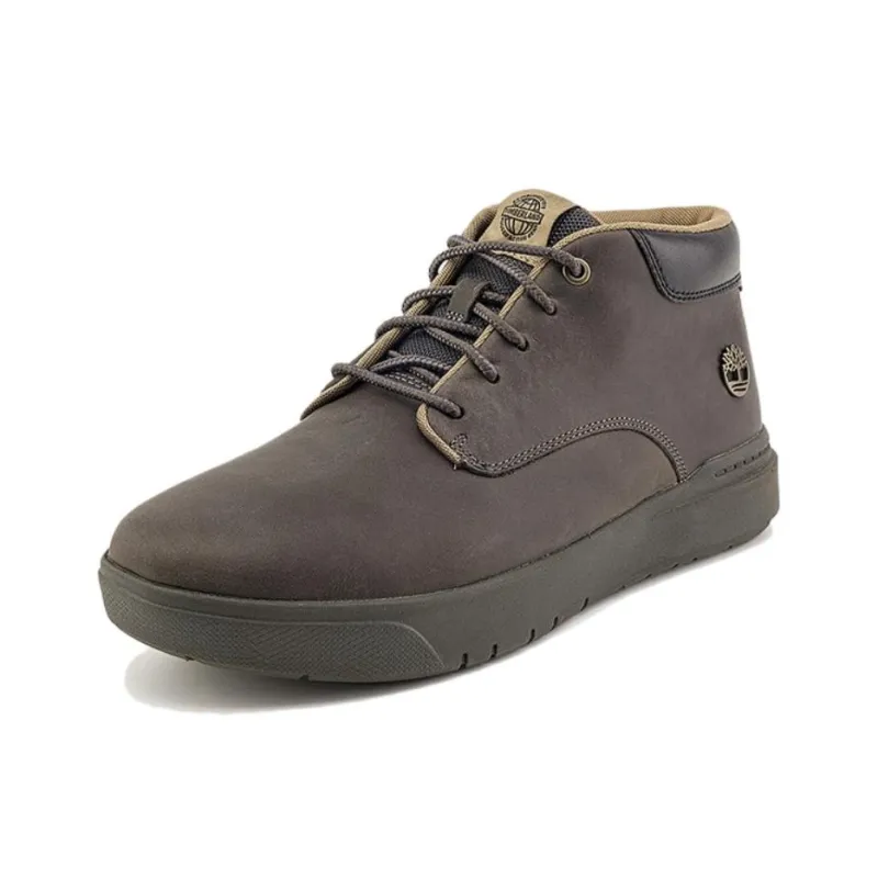 Timberland Anti Slip Wear Resistant Mid Top Skateboard Shoes Men's Medium Gray-1