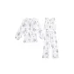 White Peony Woven Cotton Women's 3-Piece Clothing Sets