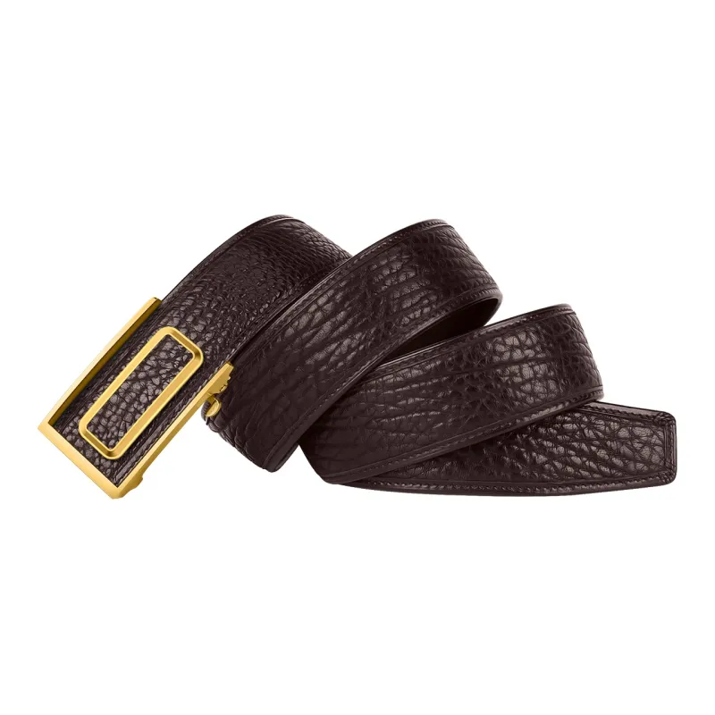 CATELLES Wild Cow Leather Textured Top Grain Cow Leather Leather Belts Men's 3.5cm/3.8cm-9