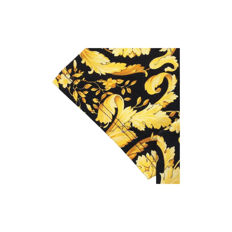 VERSACE Baroque print Crew Neck T shirt-5