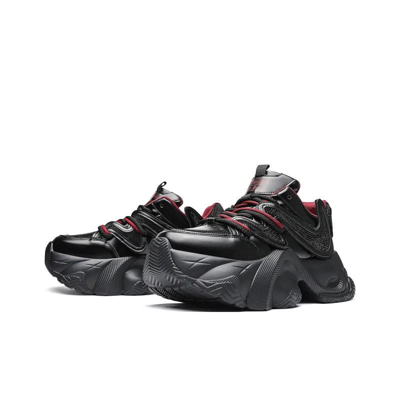 MVA Low Top Chunky Sneakers Unisex Flashing Black-3