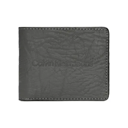 CALVIN YM0YM00313 Leather Wallet Men's Charcoal Gray
