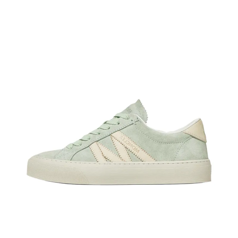 Moncler Monaco Low Top Skateboard Shoes 3cm Women's Green-0
