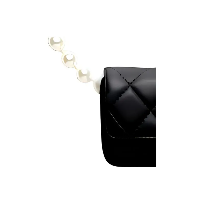 CHANEL Sheepskin Fanny Pack Women's Black-1