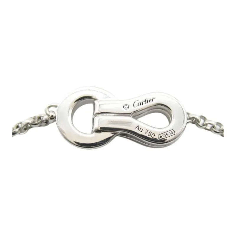 Cartier 2010s 18K White Gold Agraff Diamond Necklace-2