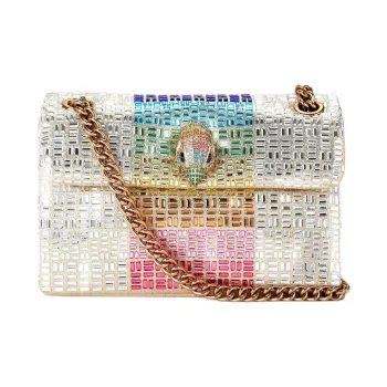 Kurt Geiger London Kensington Glass Shoulder Bag Mini Women's White & Multicolor