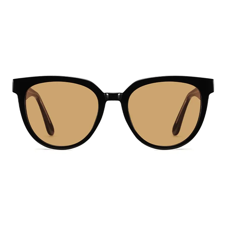 LASHION TR/Memory Plastic Round Sunglasses Women's-1