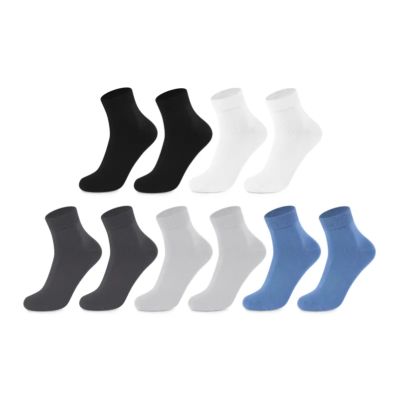 FAIRWHALE Mid Calf Socks Unisex 5 Pack-5