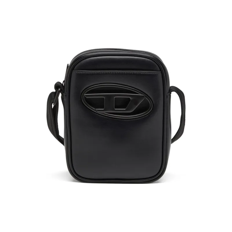 DIESEL PU Crossbody Bag Shoulder Bag Men's Black-0