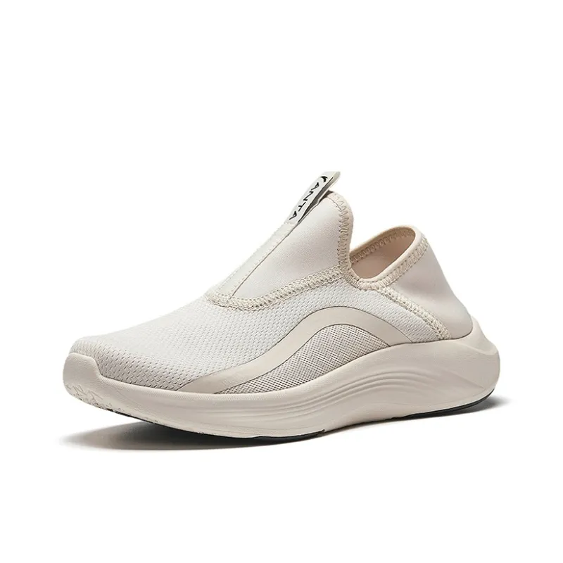CHAOJIANTA Anti Slip And Wear Resistant Breathable Low Top Slip on Training Shoes Women's Ecru-1