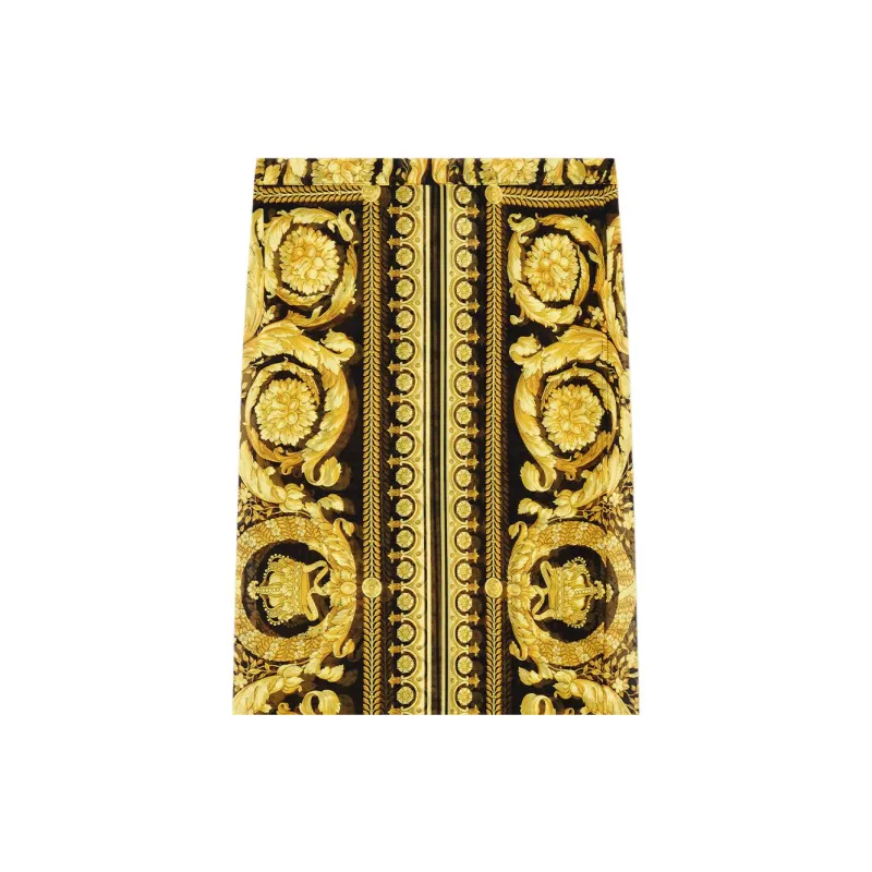 VERSACE Casual Long Skirts Women's Yellow-2