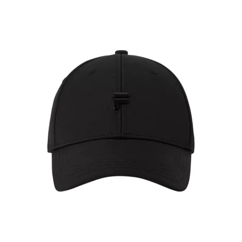 FILA Polyester Elastane Cotton Baseball Caps Unisex Lactose Color/Pitch Black-2