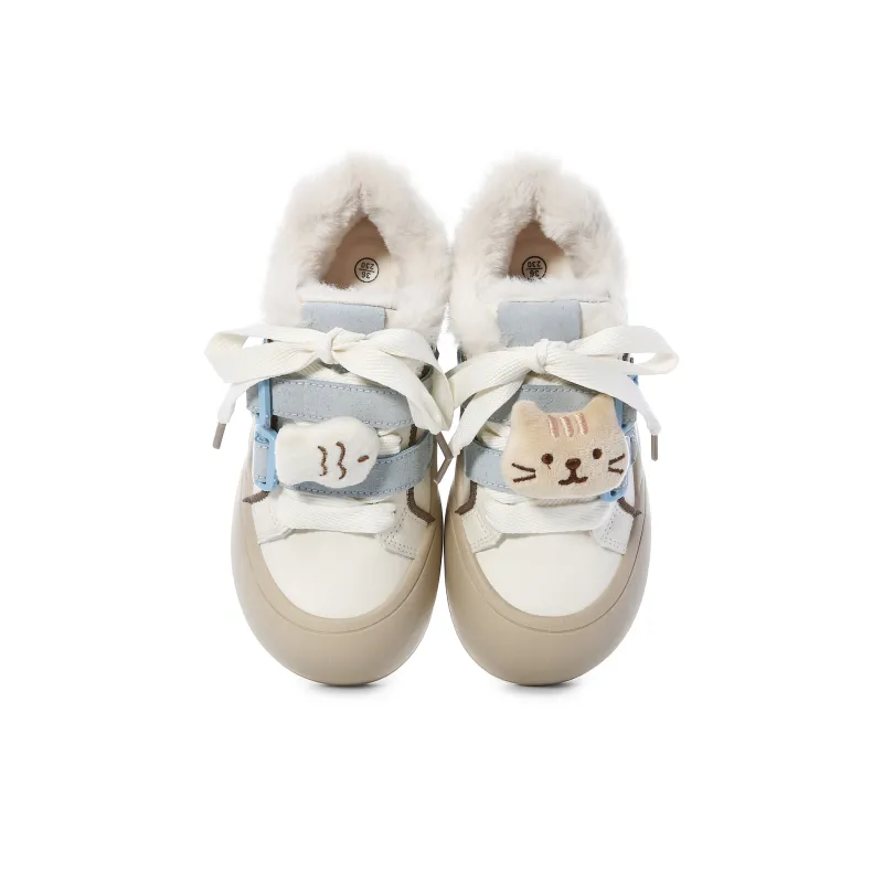 Lovely You Warm Wear-Resistant Lightweight Low-Top Skateboard Shoes Women's-27