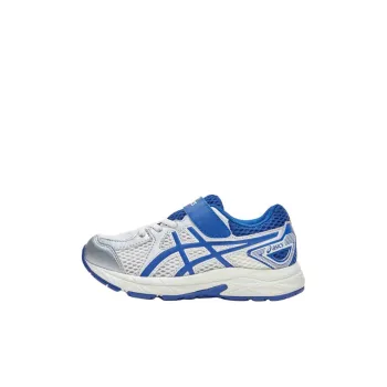 Asics Contend Jog Slip Resistant Anti Kick Low Top Kids' Running Shoes White Blue Kids'