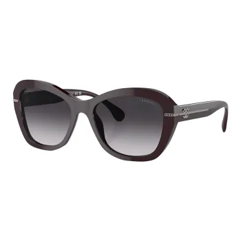 CHANEL Butterfly Sunglasses Women's Burgundy
