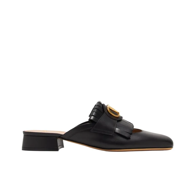 Valentino VLogo Plaque Square Toe Sandals Women's-1