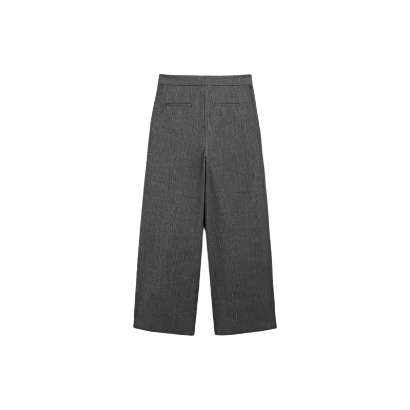Massimo Dutti Casual Pants Women's Dark Gray-1