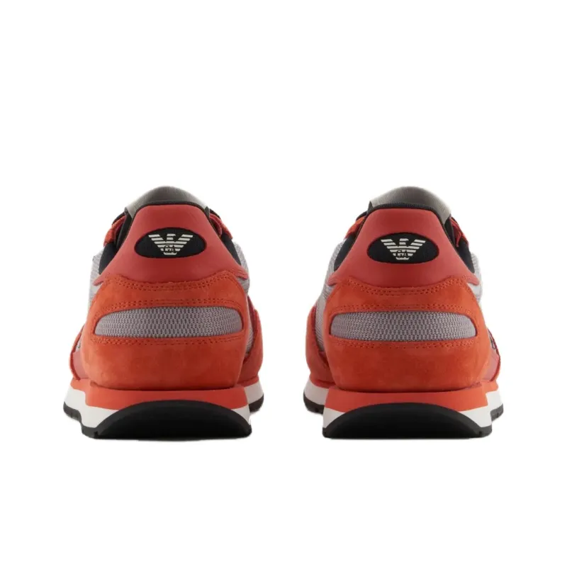 EMPORIO ARMANI Low Top Casual Shoes Men's Orange Red-4