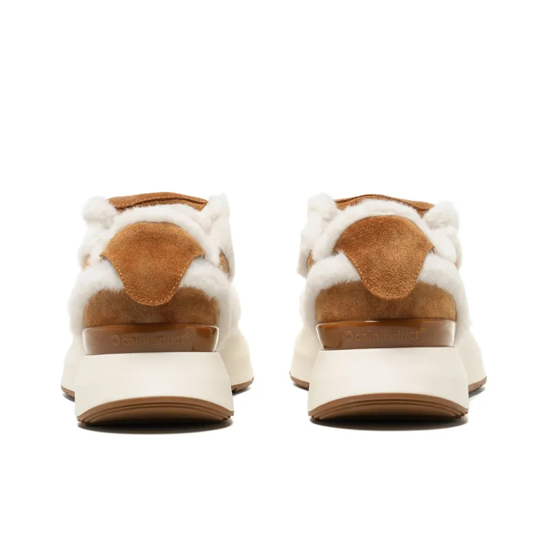 Ocai Wear Resistant Slip Resistant Cushioning Low Top Casual Shoes Women's White Brown-3