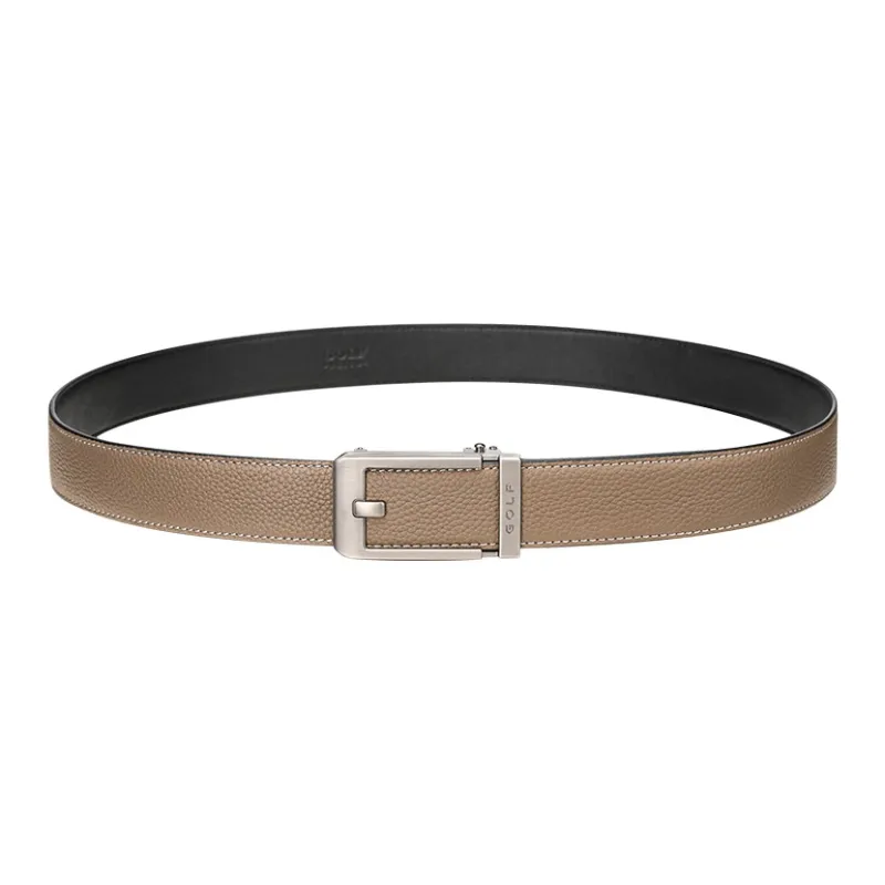GOLF Cow Leather Top Grain Cow Leather Leather Belts Men's Black Antler Brown Width  3.5cm-7