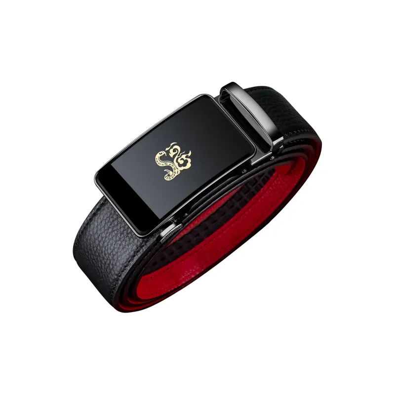 WilliamPOLO Cow Leather Leather Belts Men's 3.5cm Width-1