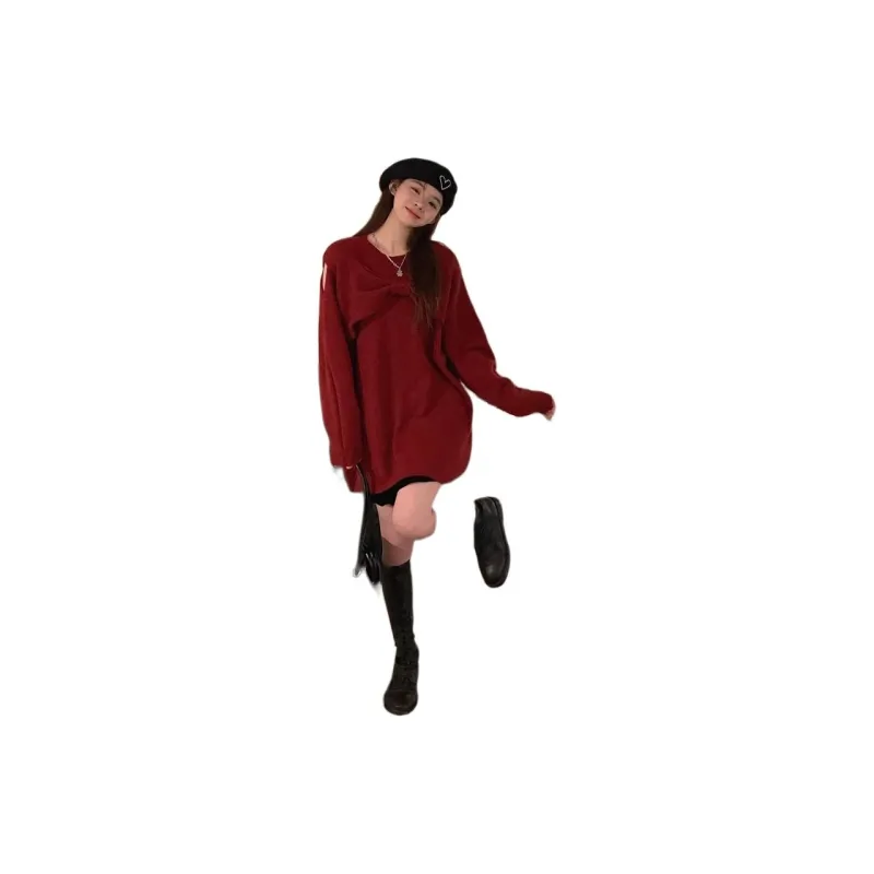 BEAUTIFUL CONFESSION Sweater Women's Red-1