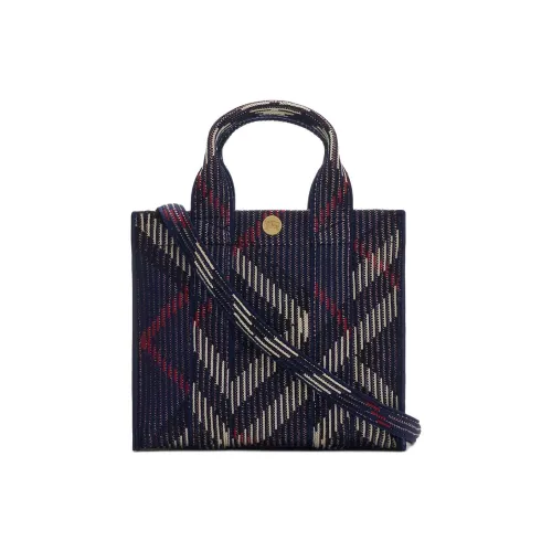 Burberry Polyamide Tote Bag Shopping Bag Shoulder Bag Crossbody Bag Handbag Mini Women's Marine Blue
