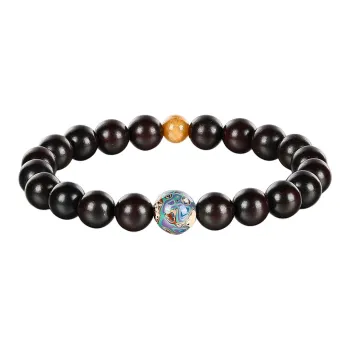 Cuiya Golden Building Rosewood Bracelets Unisex