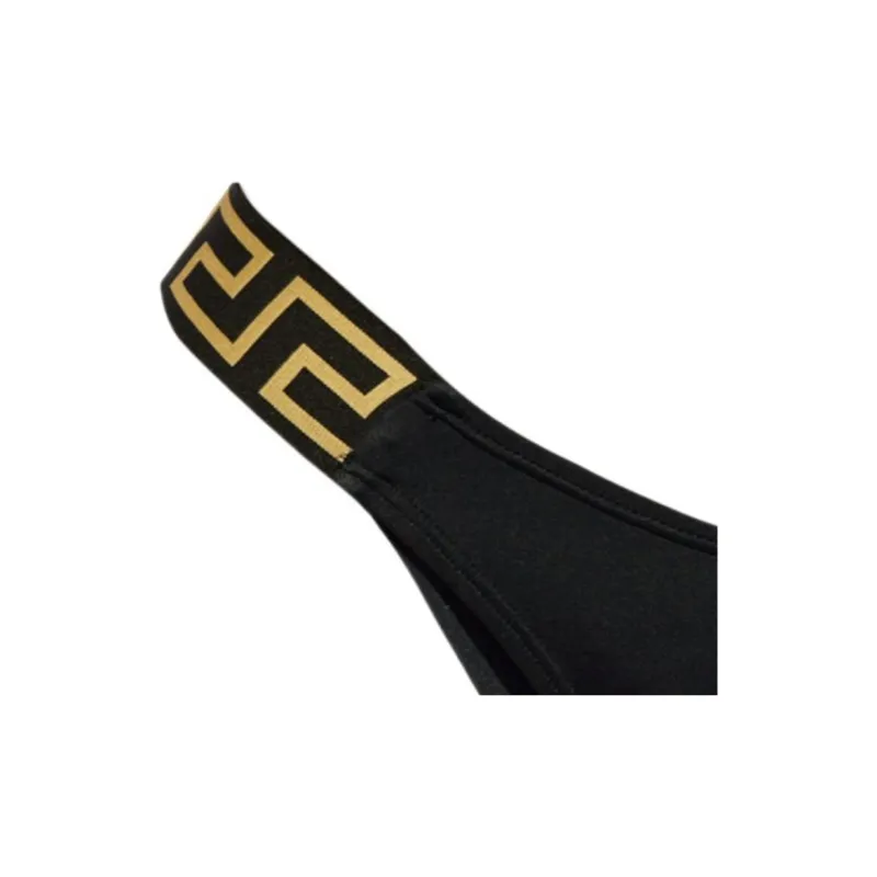 VERSACE Logo Band Swimsuit Bottoms-4