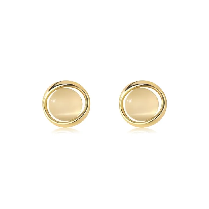 ZWU 999 Fine Silver Stud Earrings Women's-3