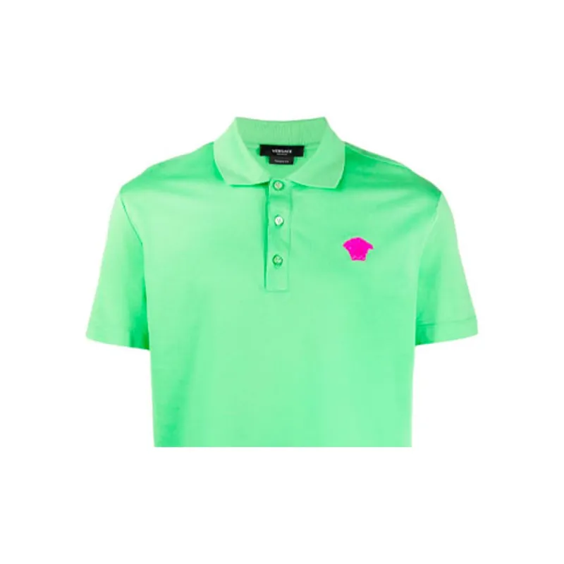 VERSACE Polo Shirts Men Green-4
