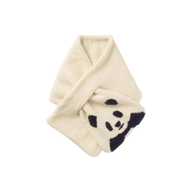 MUJI Acrylic Knit Scarves Kids' Multicolor-0