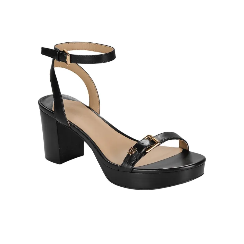 LAUREN RALPH LAUREN Melissah One Strap Sandals 5cm Women's Black-2