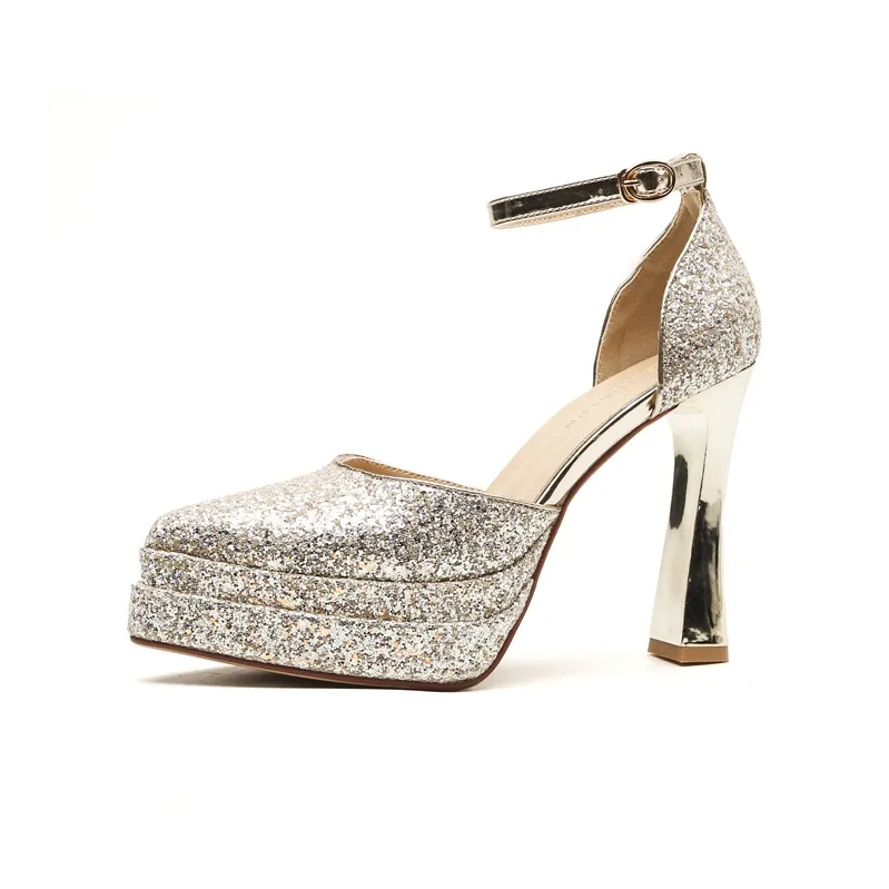 KATHRYN WILSON Chunky Heel High Heels Women's-7