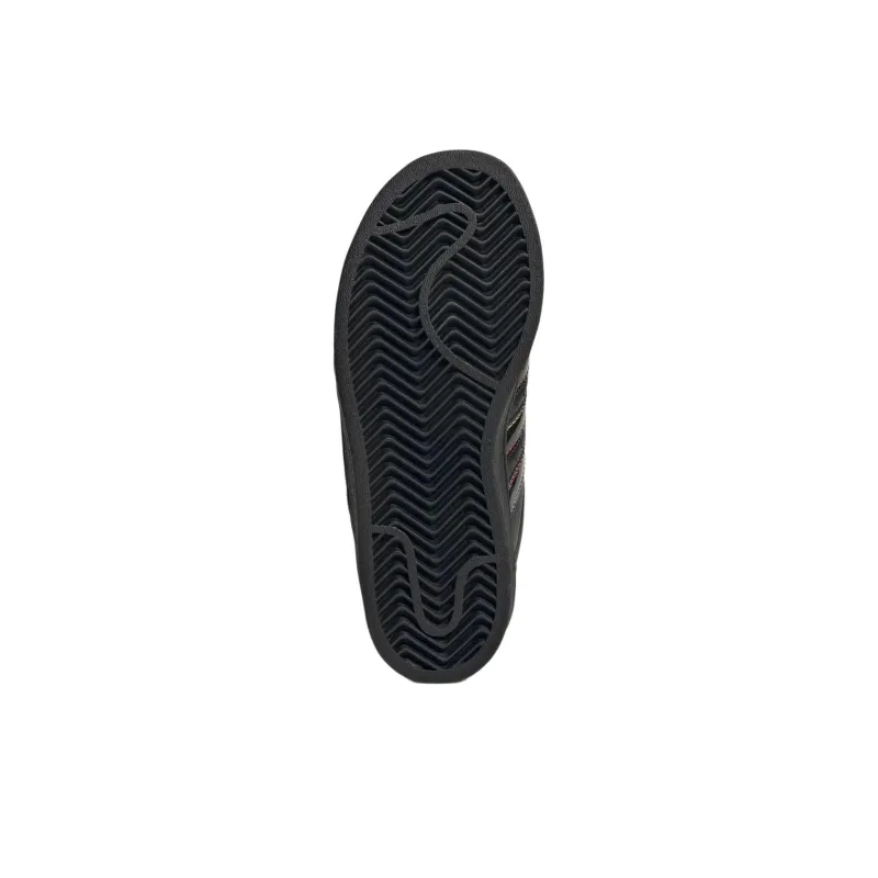 Adidas Originals SUPERSTAR Anti Slip Wear Resistant Low Top Kids' Skateboarding Shoes Black Kids'-5