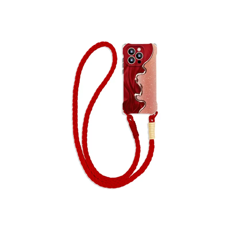 Sen Dog Silicone Material Quad Lanyard Advanced Sensing Phone Cases Compatible With IPhone 16 Pro Max/Pro/Plus/15/14/13-4