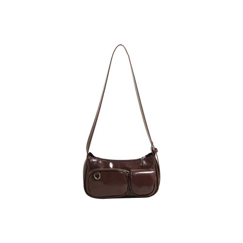 BAODIDAISHU PU Commute Shoulder Bag Crossbody Bag Medium Size Women's Multicolor-0