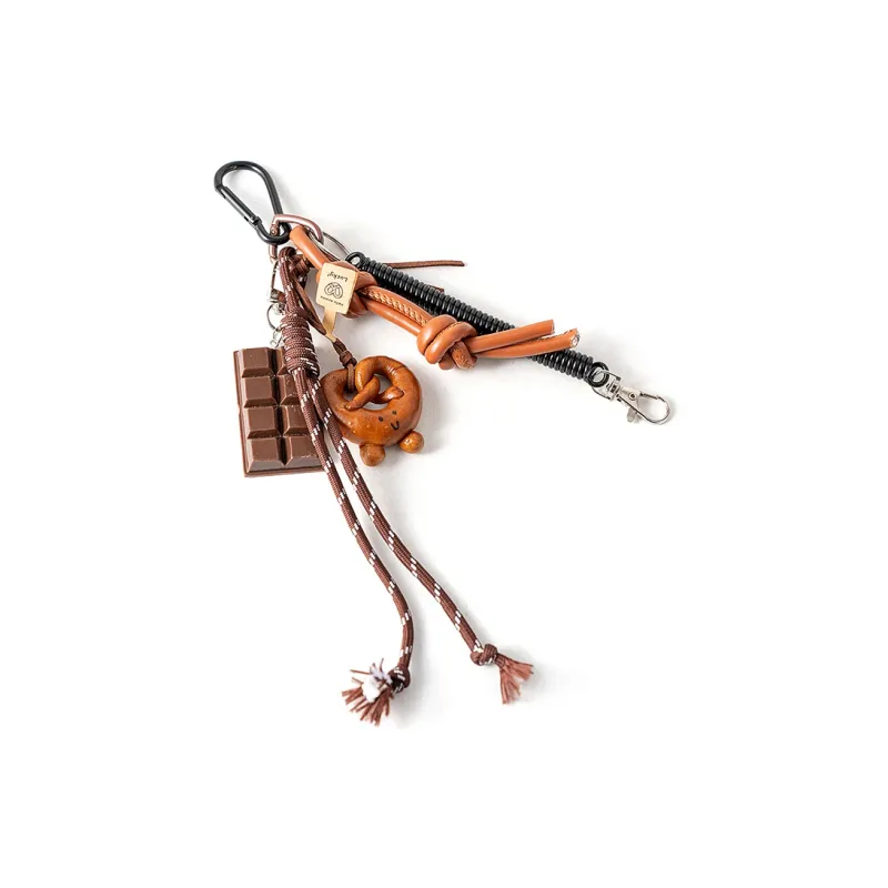 Vigno Polyester Charm Medium Size Unisex Brown-9