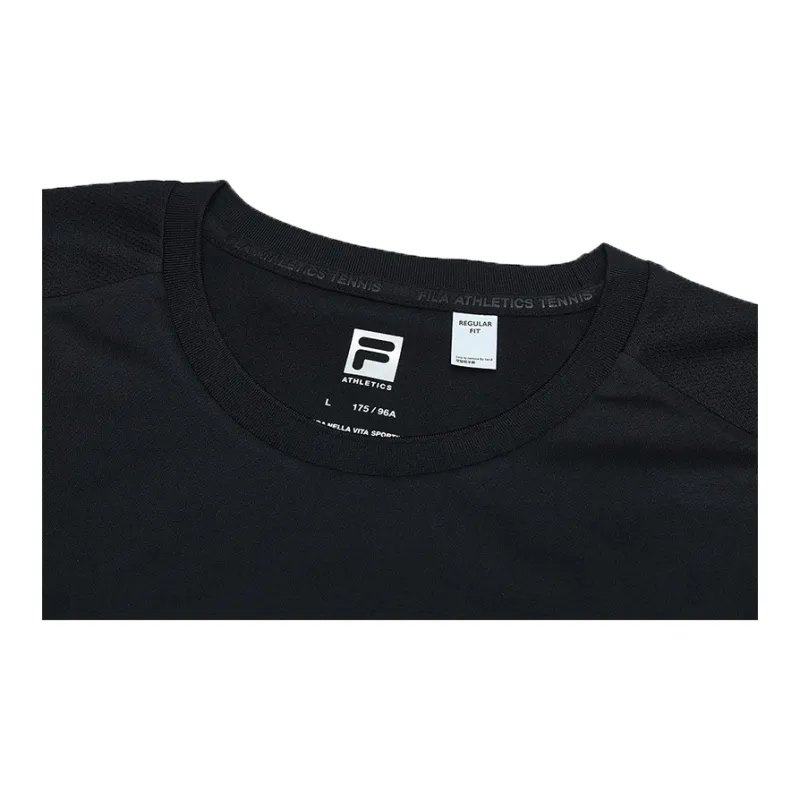 FILA T Shirts Men Pitch Black-5