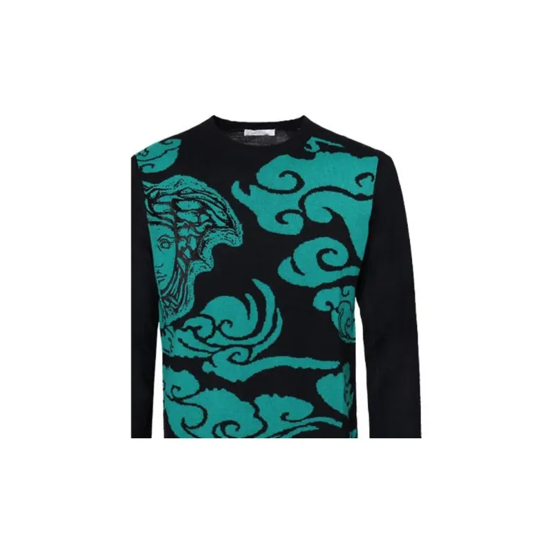 VERSACE Sweaters Men Green-3