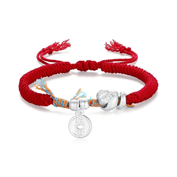 YASHENGZHUBAO 999 Fine Silver Bracelets Unisex-0