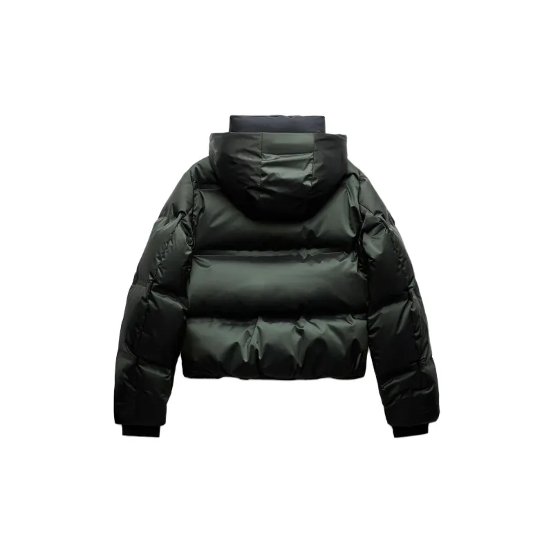 ZARA Skating Collection Down Jacket Women's Khaki-1